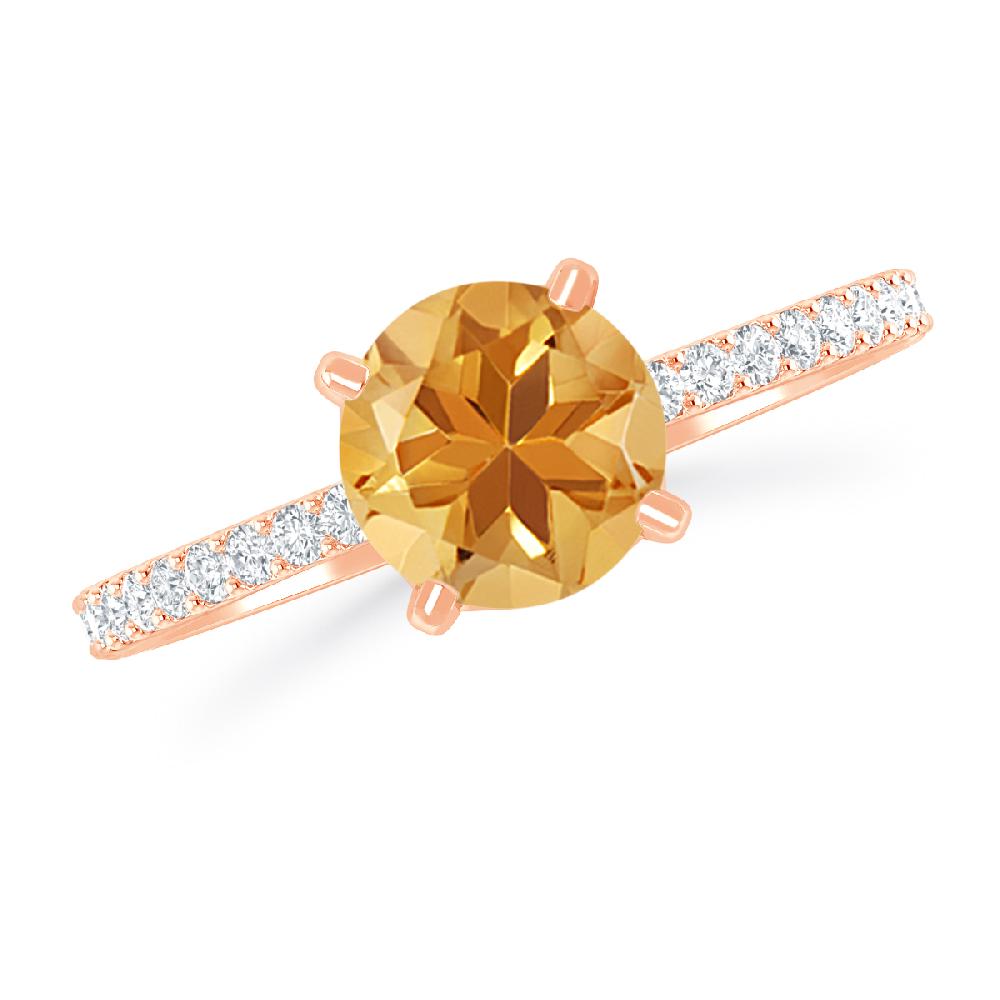 Rose Gold - Citrine