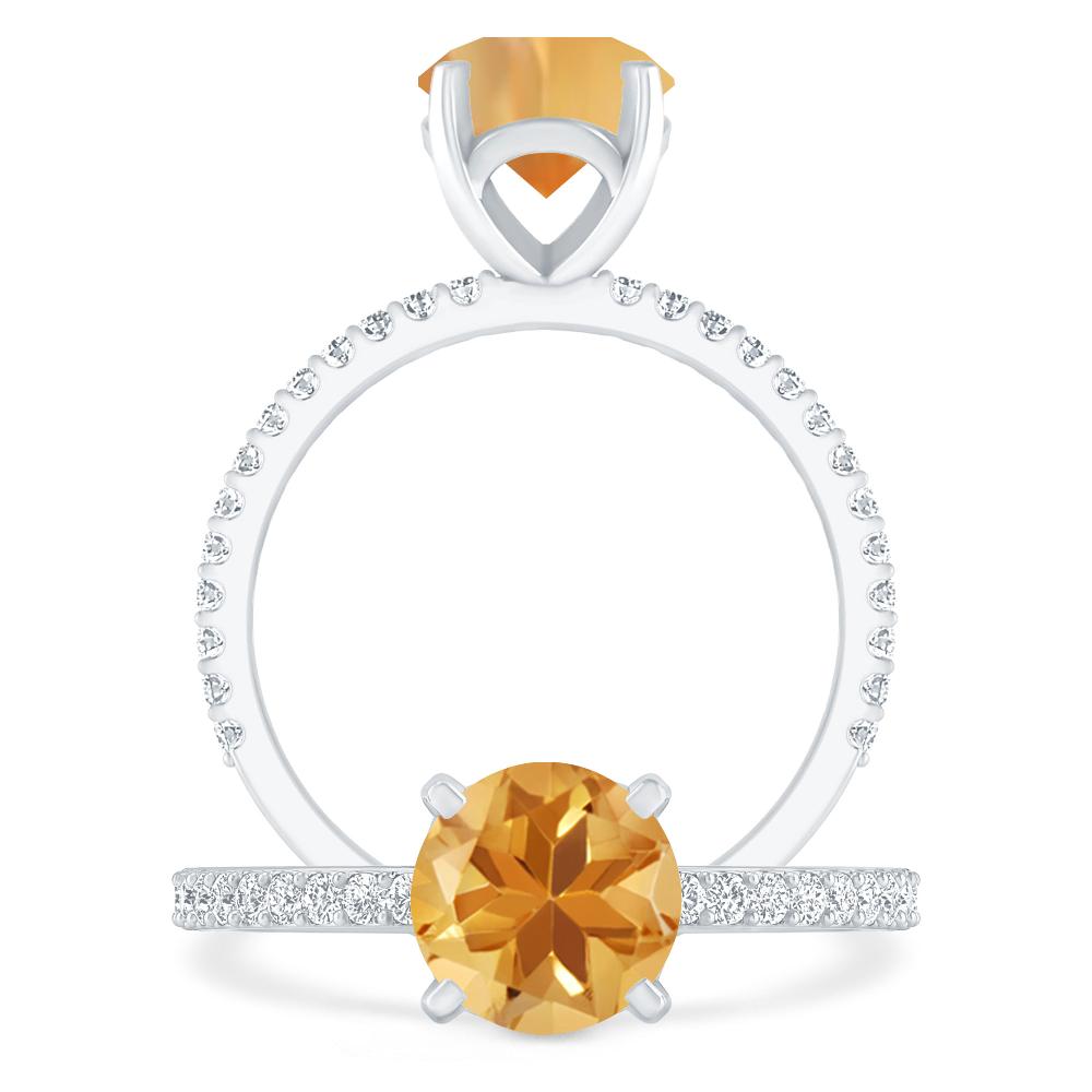 White Gold - Citrine