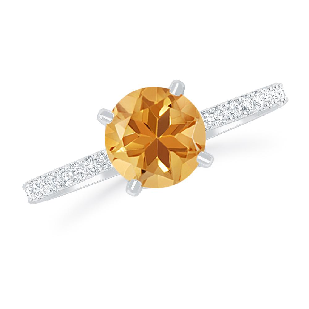 White Gold - Citrine