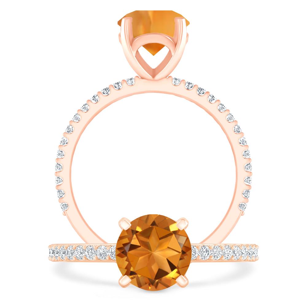 Rose Gold - Citrine