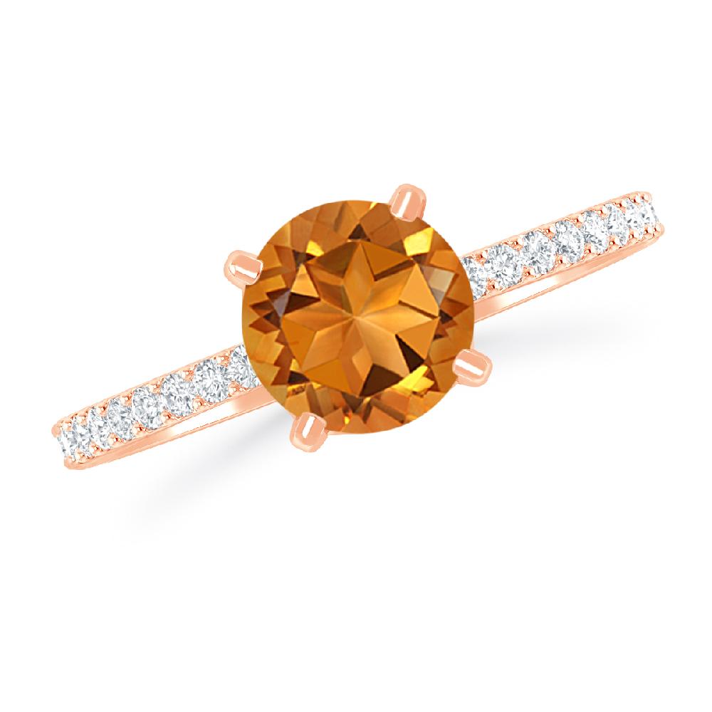 Rose Gold - Citrine