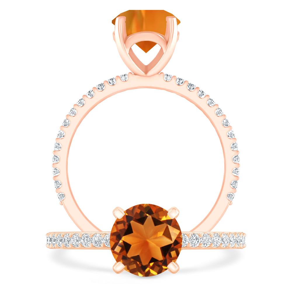 Rose Gold - Citrine