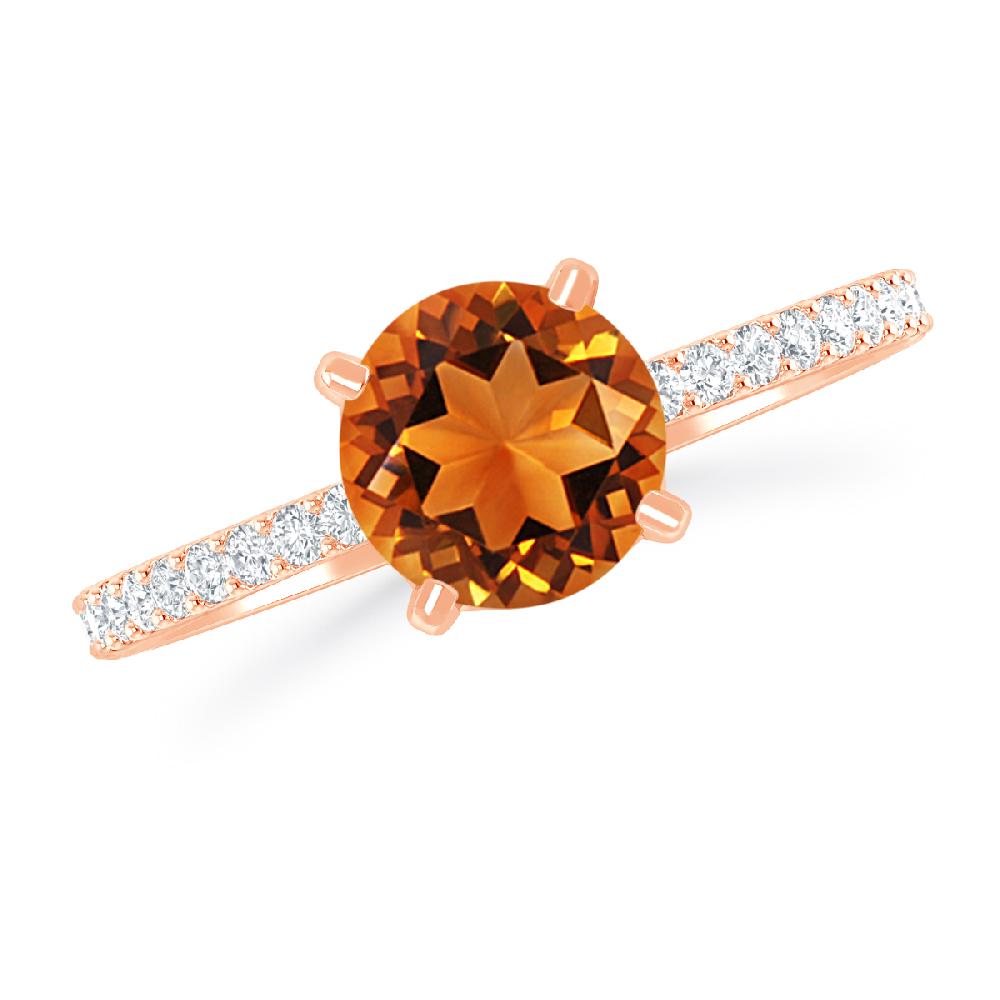 Rose Gold - Citrine