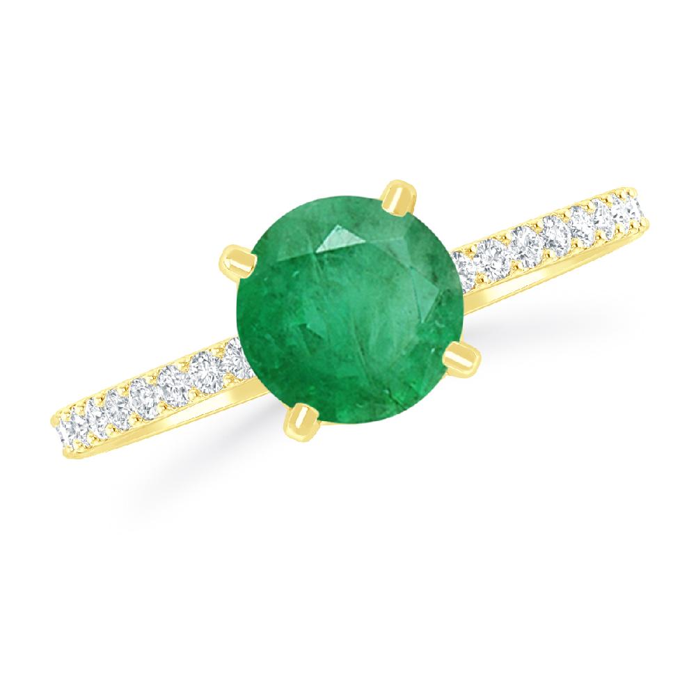 Yellow Gold - Emerald