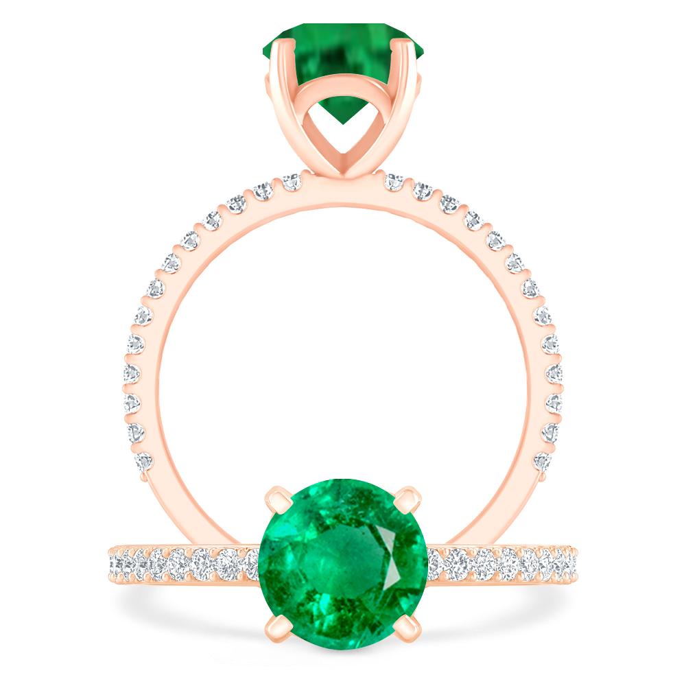 Rose Gold - Emerald