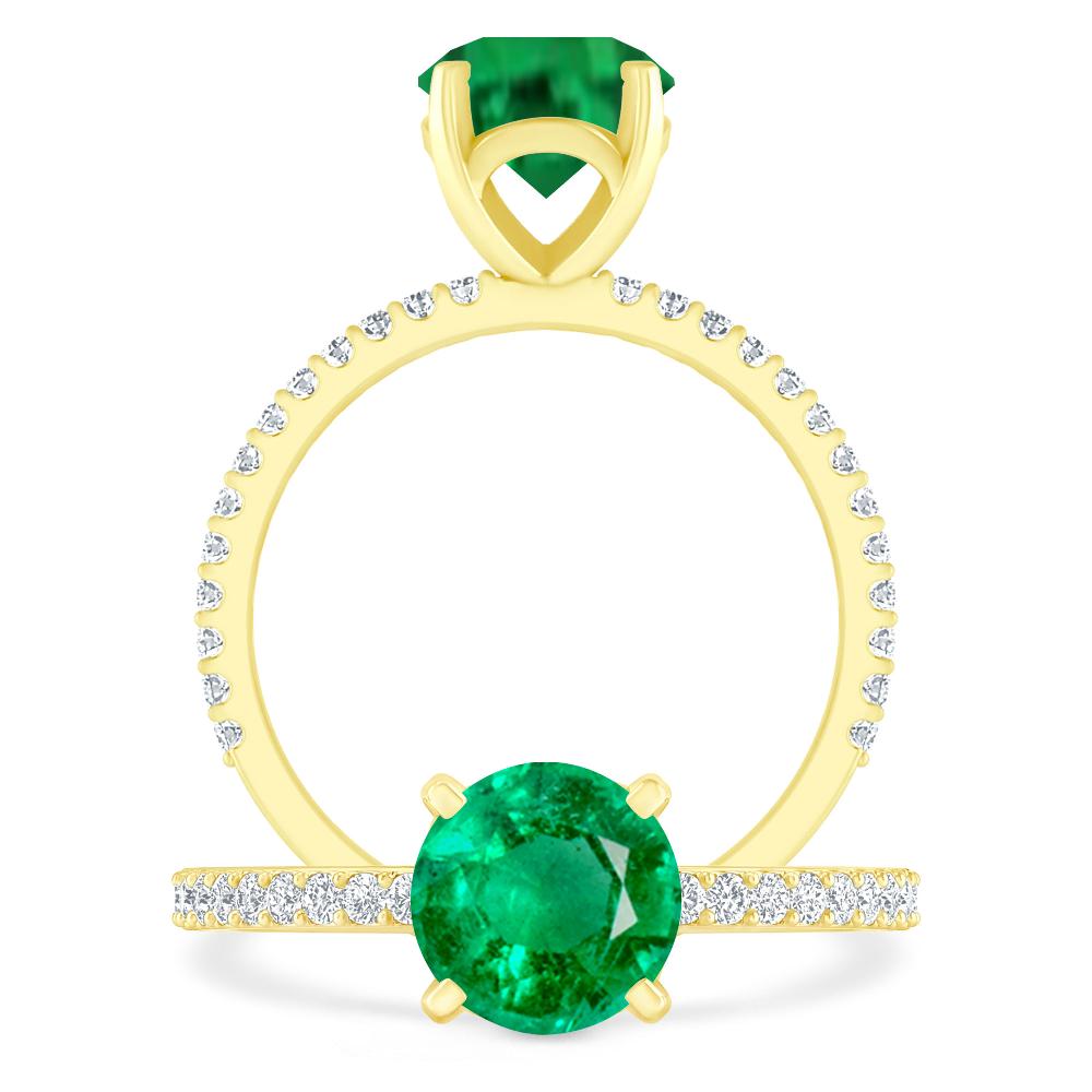 Yellow Gold - Emerald