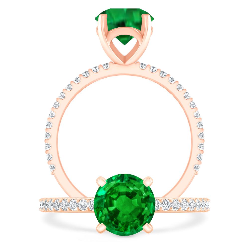 Rose Gold - Emerald