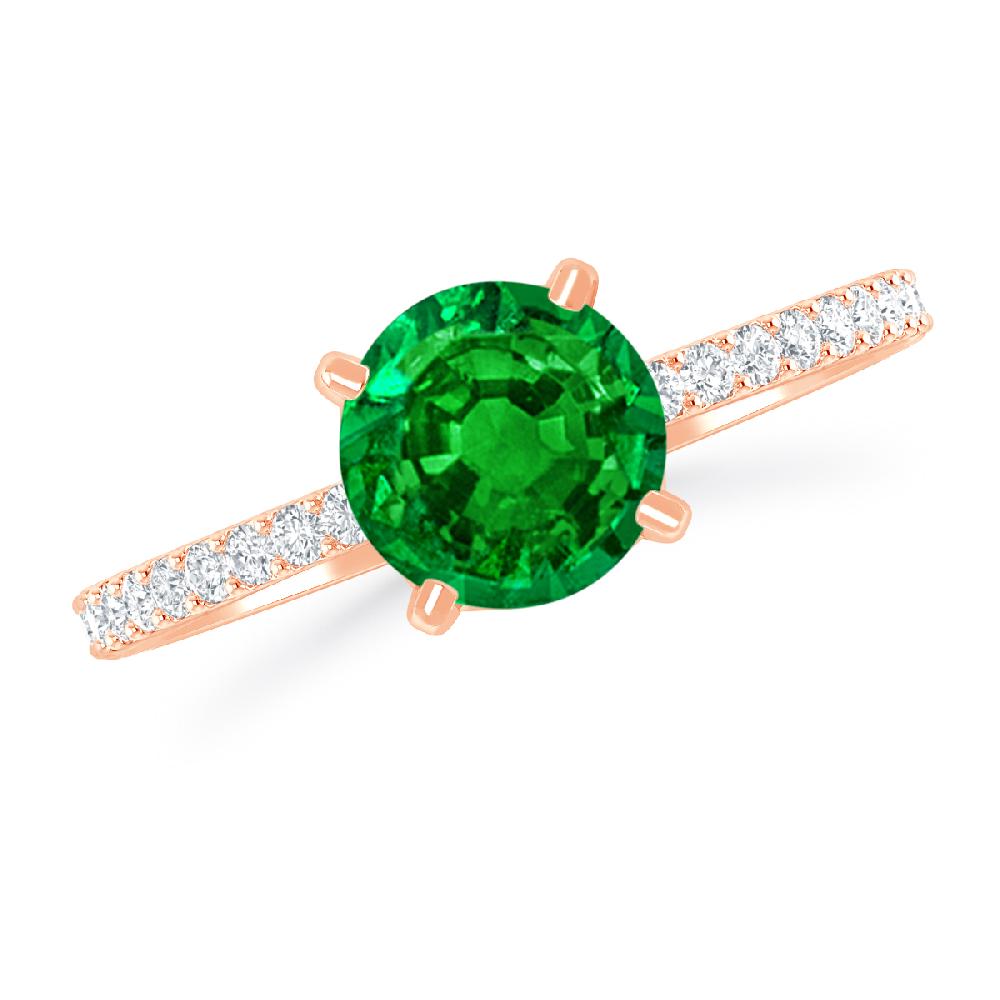 Rose Gold - Emerald