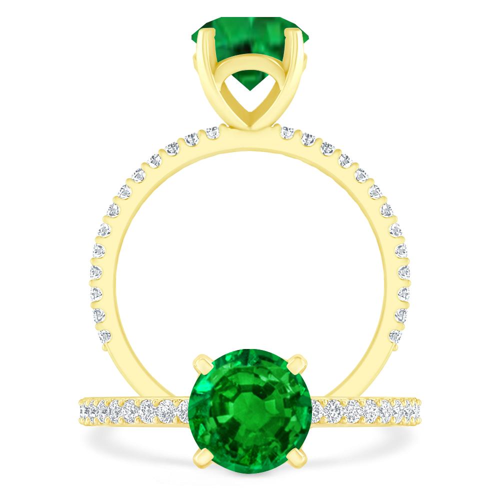 Yellow Gold - Emerald