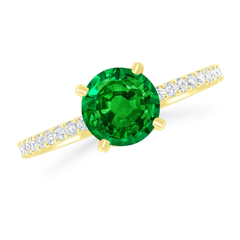 Yellow Gold - Emerald