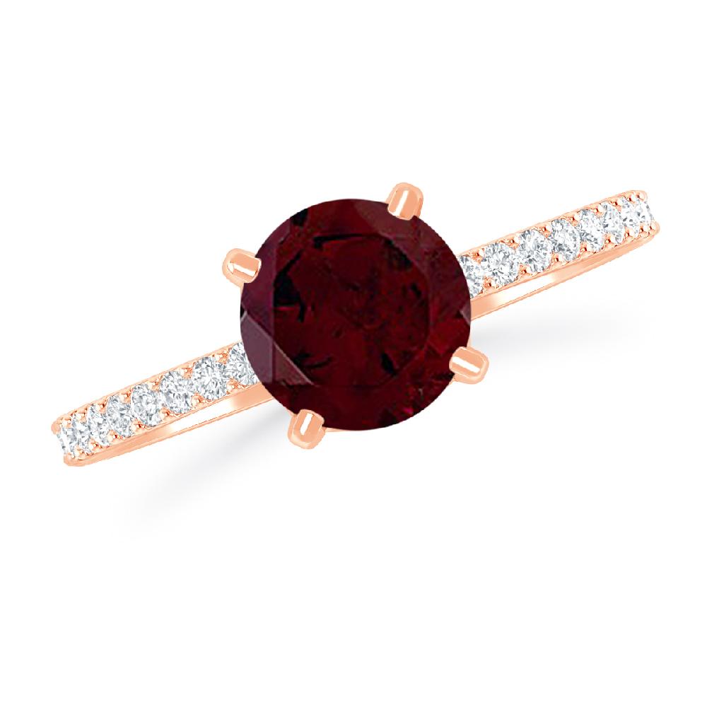 Rose Gold - Garnet