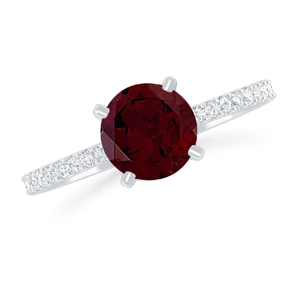 White Gold - Garnet