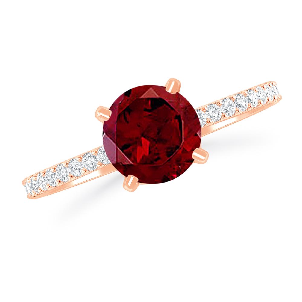 Rose Gold - Garnet