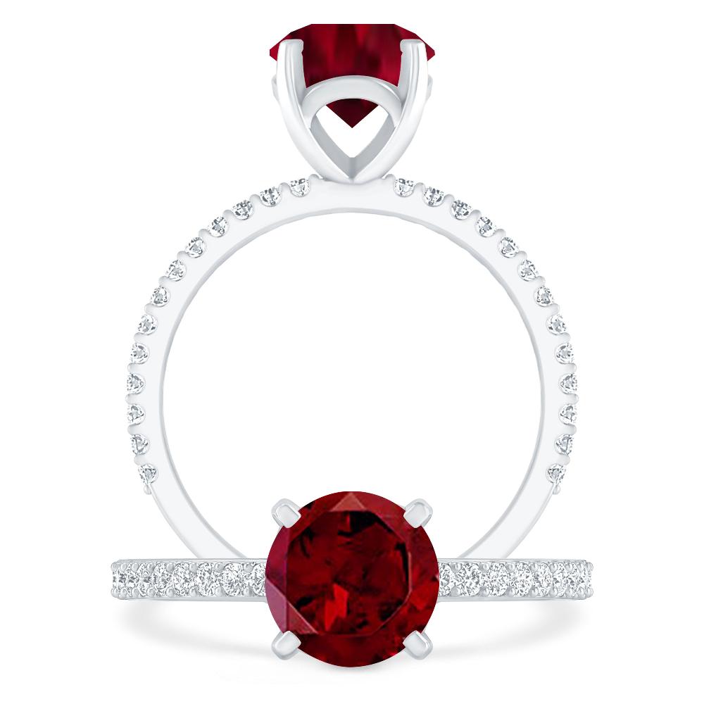 White Gold - Garnet