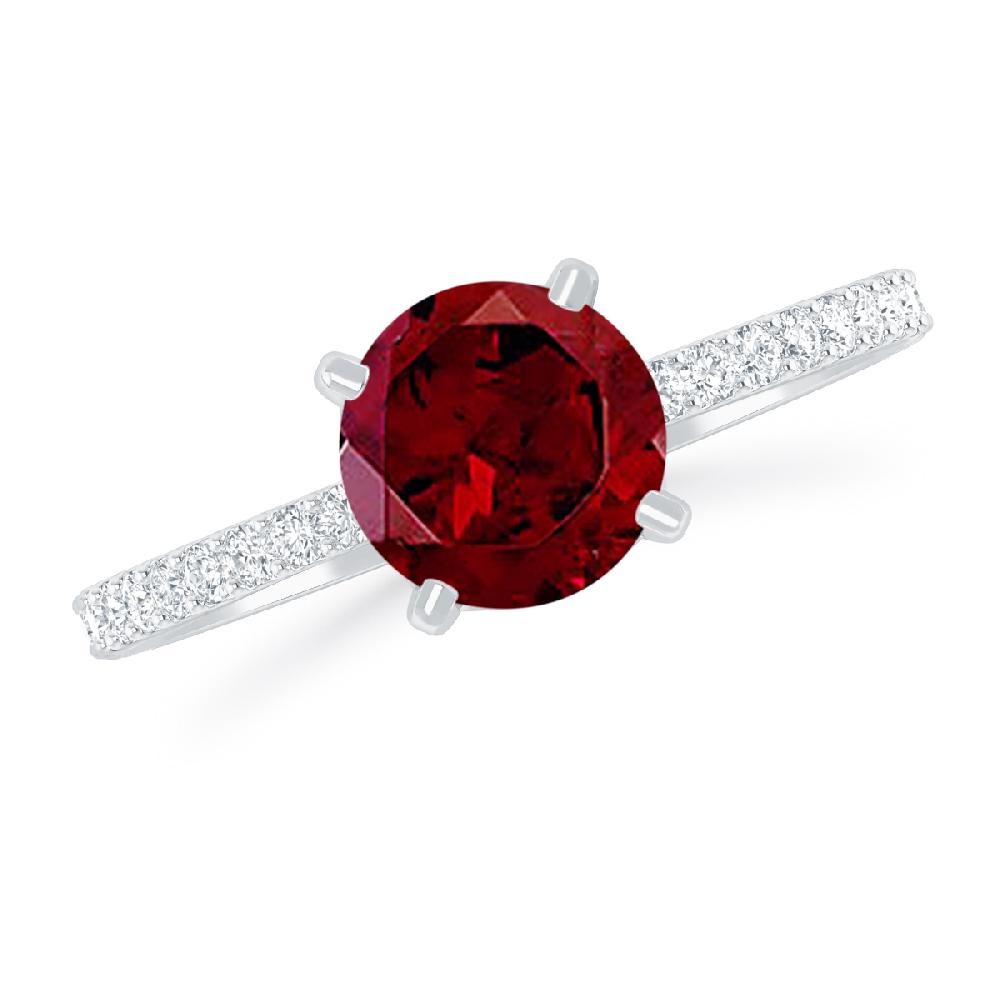 White Gold - Garnet