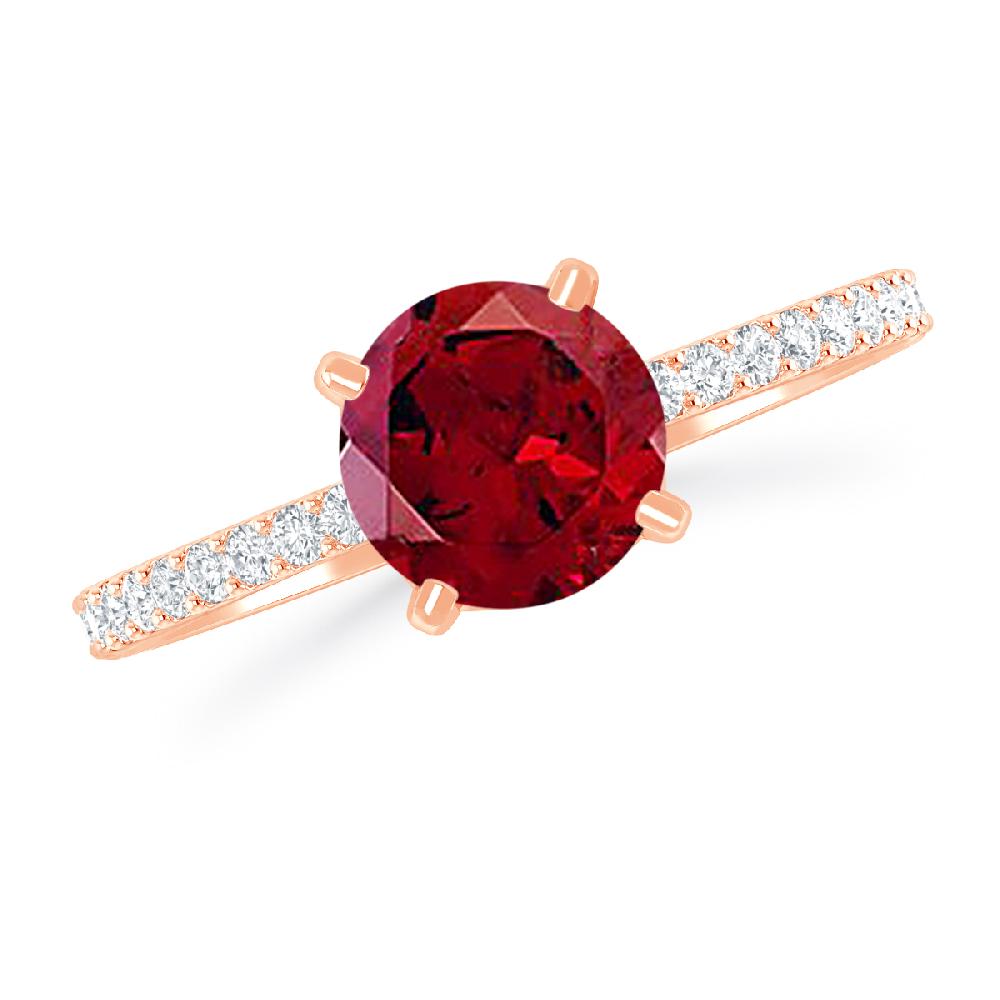 Rose Gold - Garnet