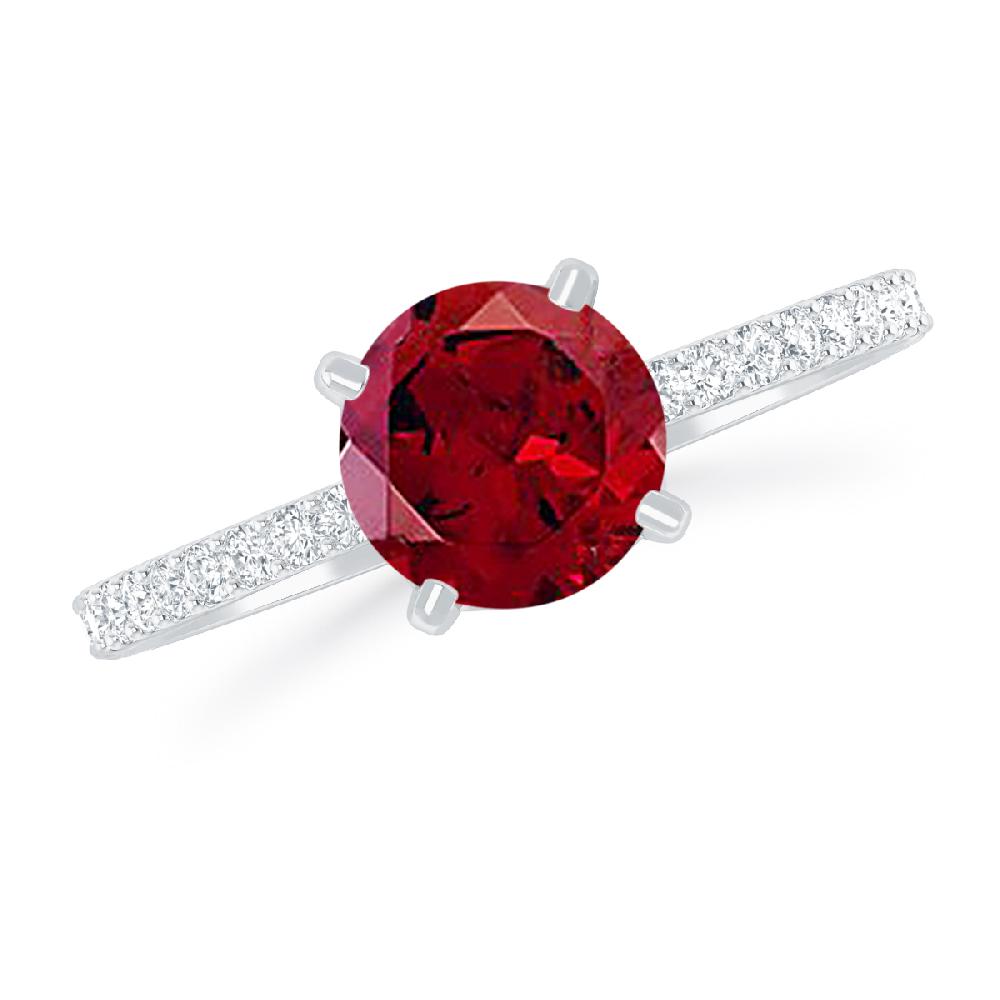 White Gold - Garnet