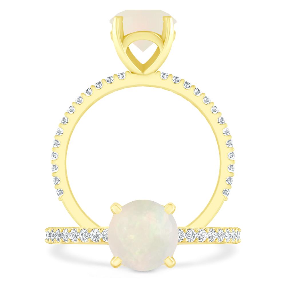 Yellow Gold - Opal