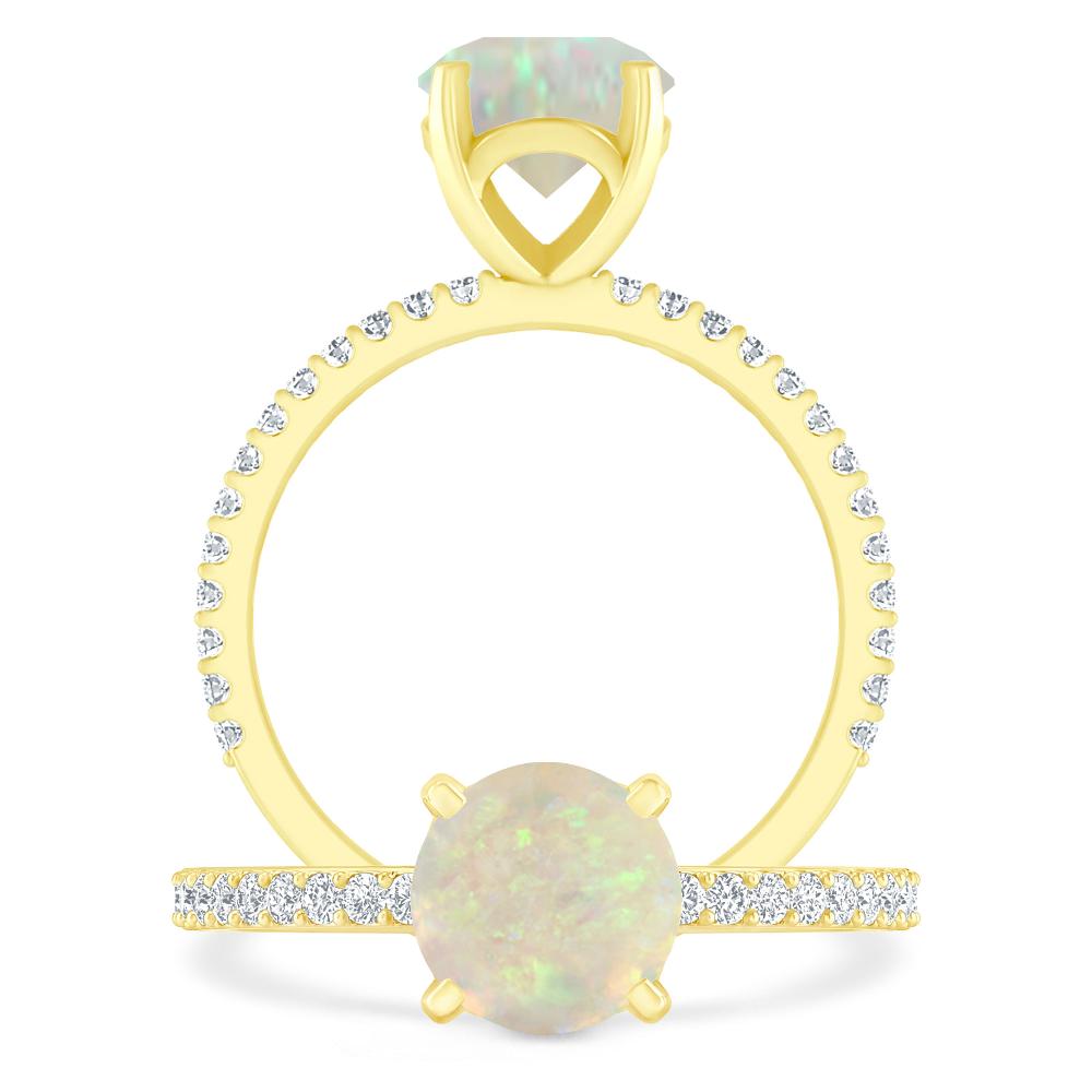 Yellow Gold - Opal