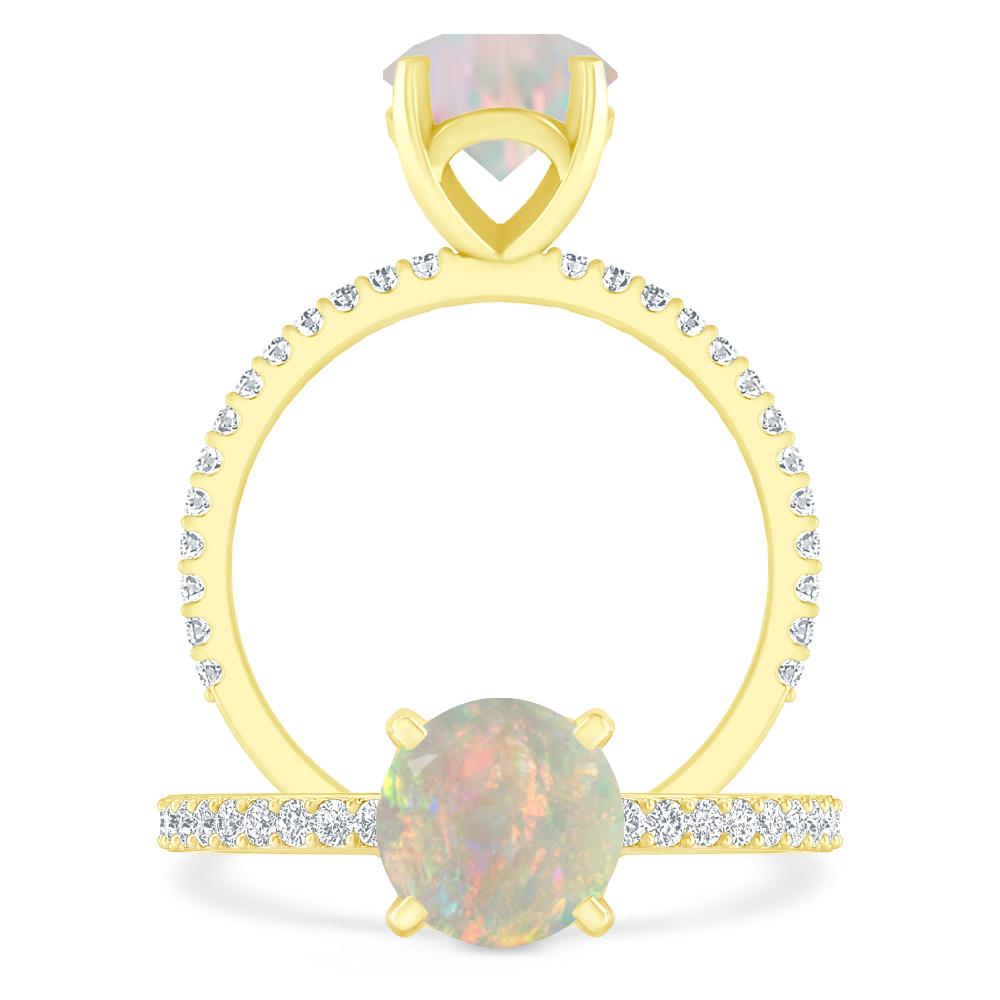 Yellow Gold - Opal