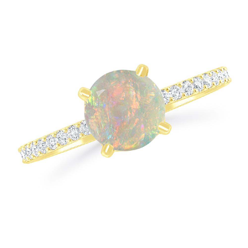 Yellow Gold - Opal