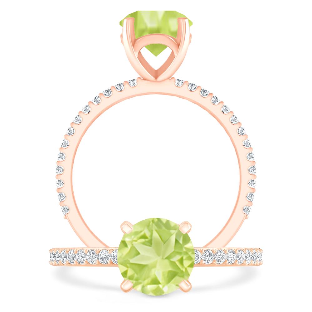 Rose Gold - Peridot