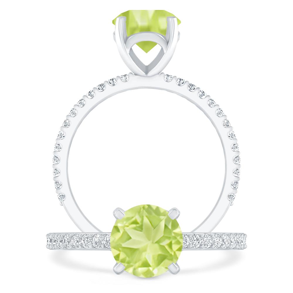 White Gold - Peridot