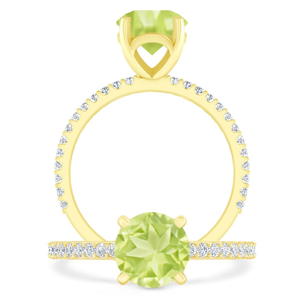 Yellow Gold - Peridot