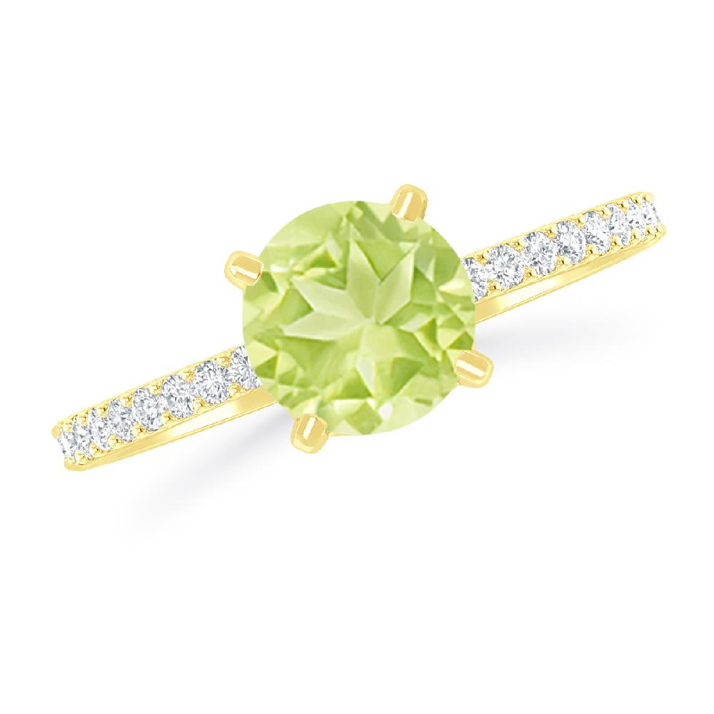 Yellow Gold - Peridot