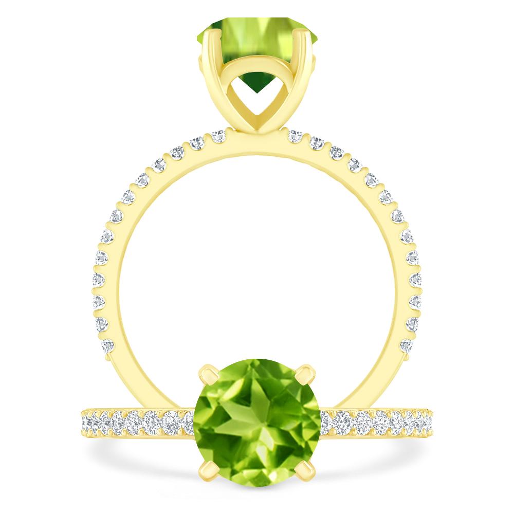 Yellow Gold - Peridot