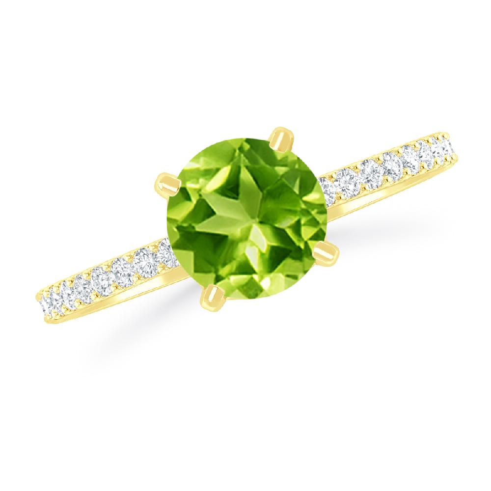 Yellow Gold - Peridot