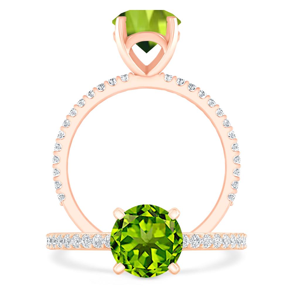 Rose Gold - Peridot