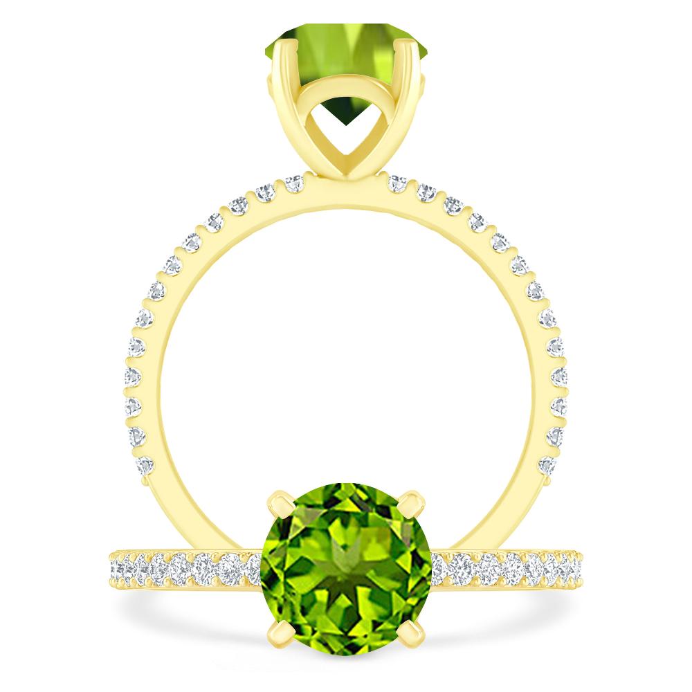 Yellow Gold - Peridot