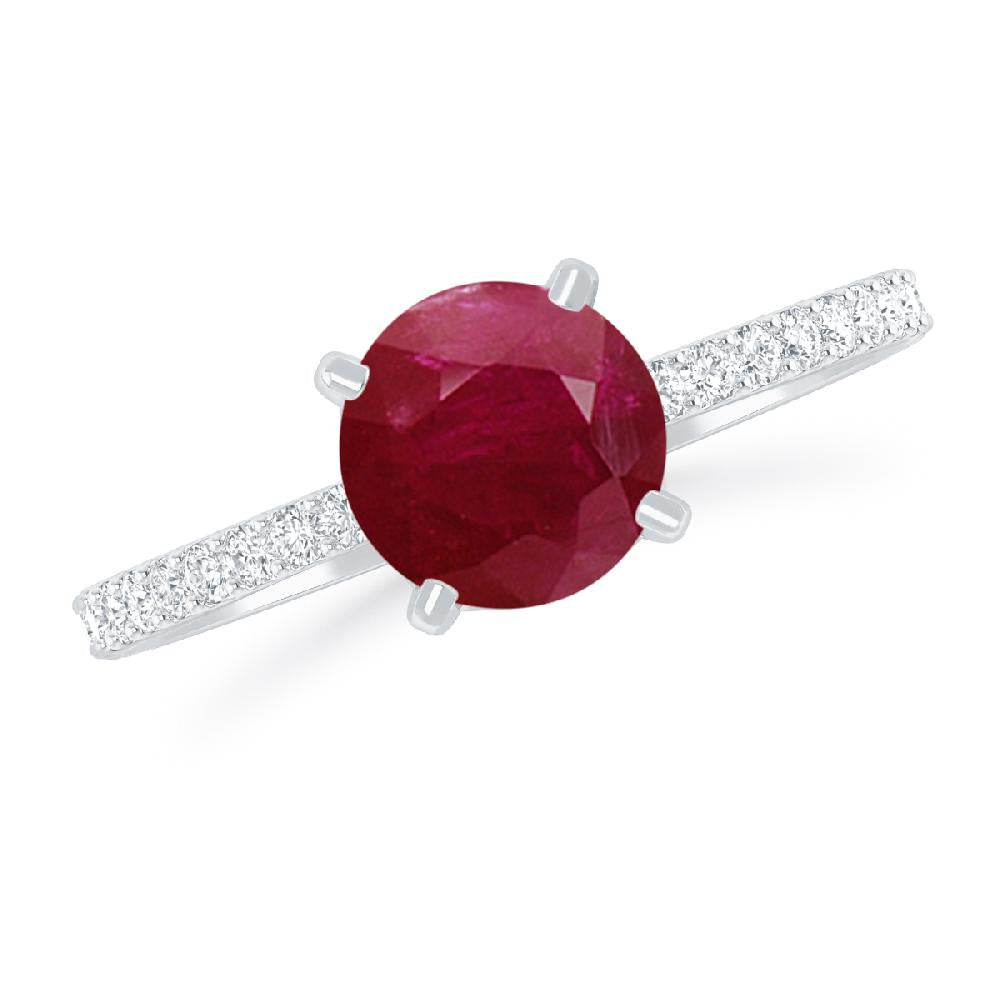 White Gold - Ruby