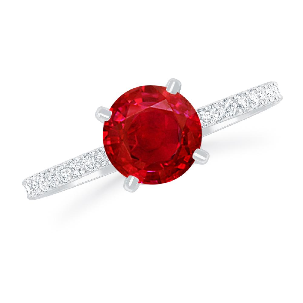 White Gold - Ruby