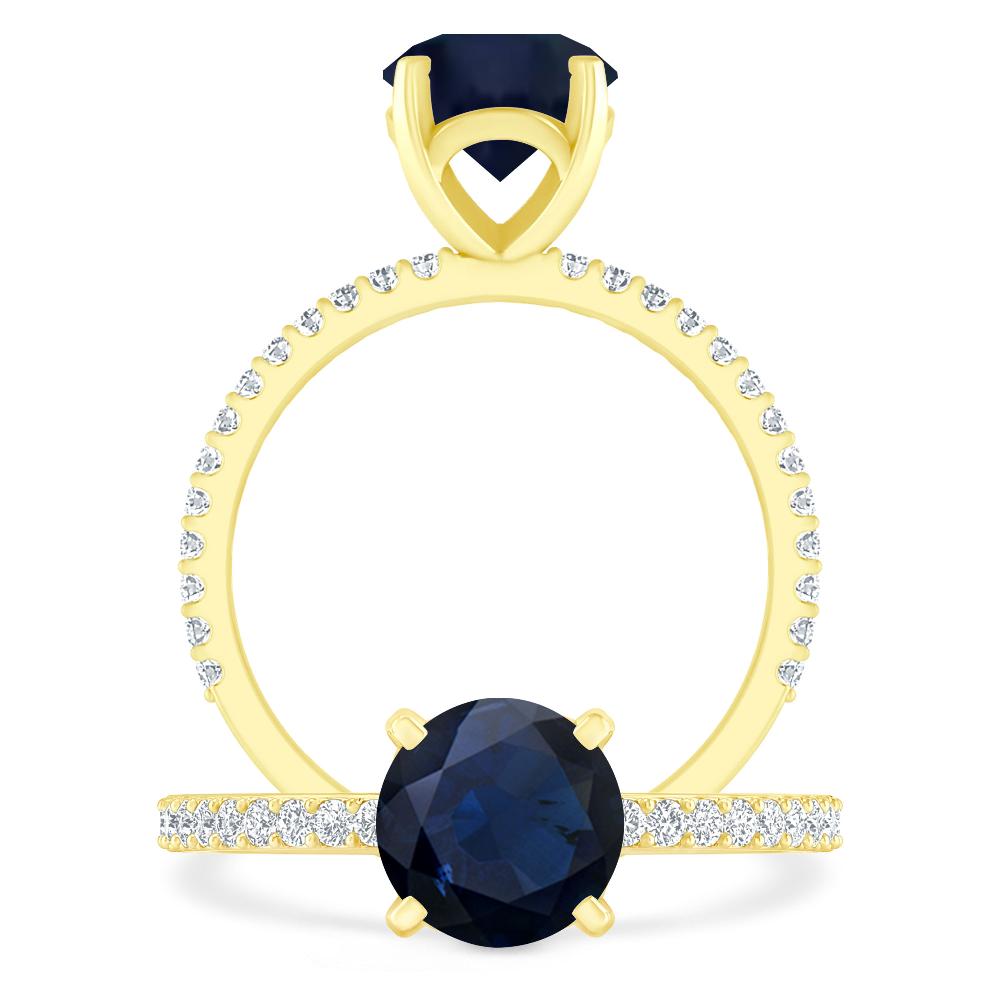 Yellow Gold - Sapphire