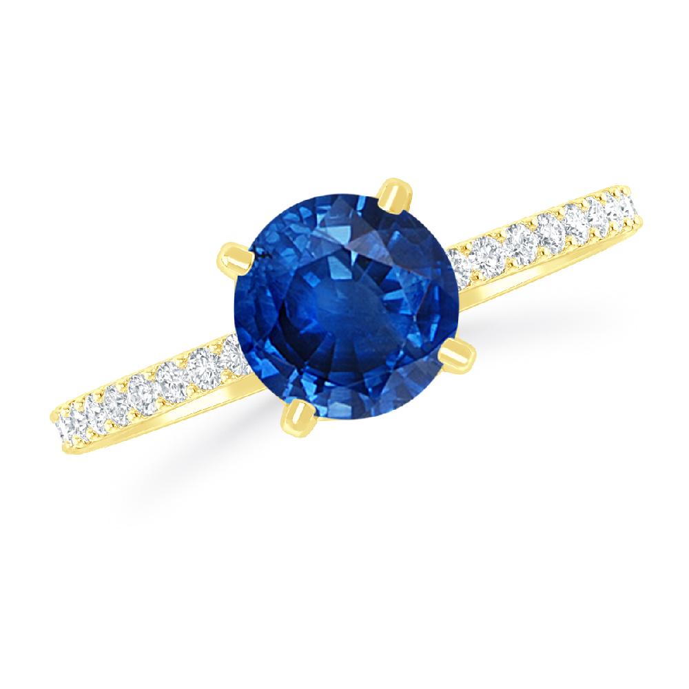 Yellow Gold - Sapphire