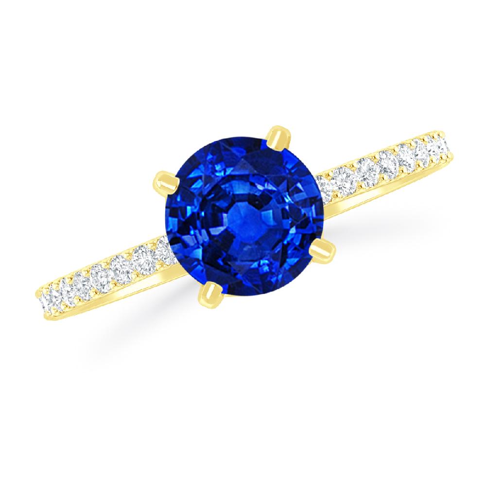 Yellow Gold - Sapphire