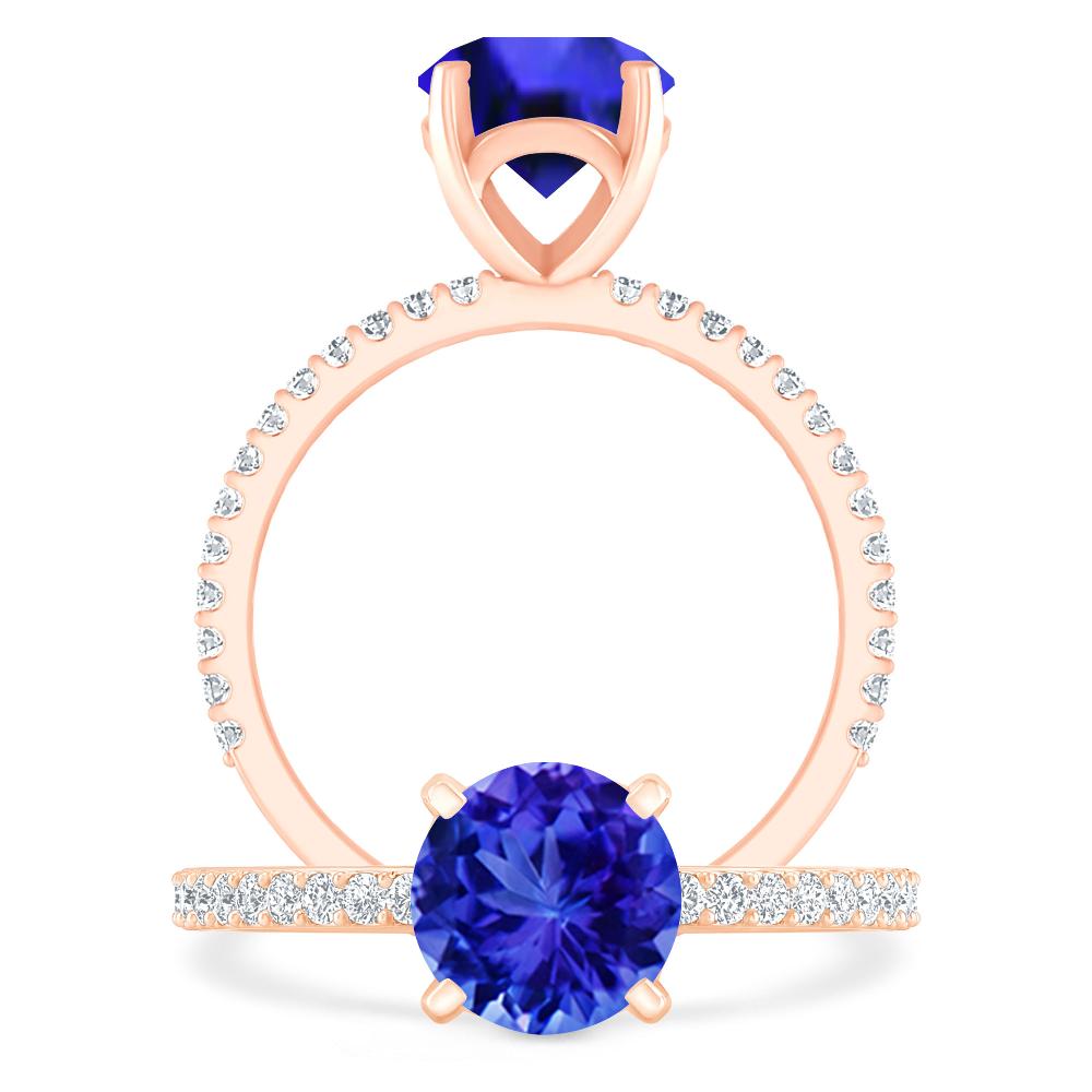 Rose Gold - Tanzanite