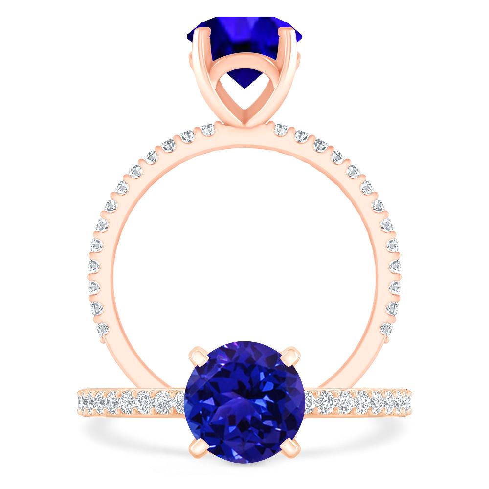 Rose Gold - Tanzanite