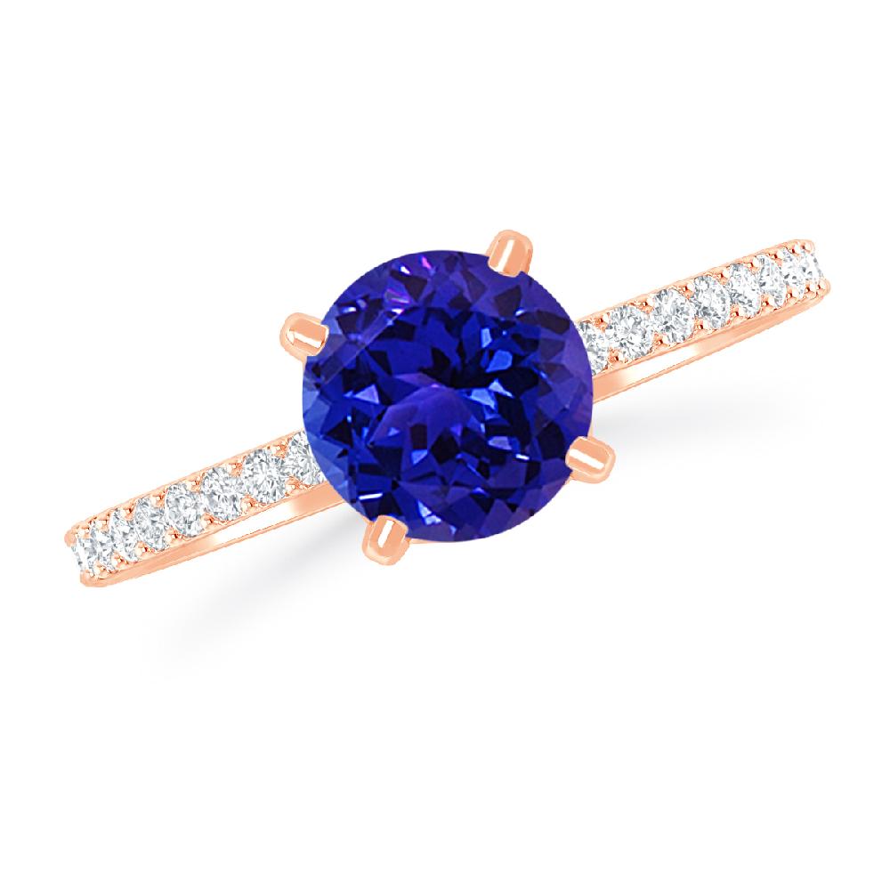 Rose Gold - Tanzanite