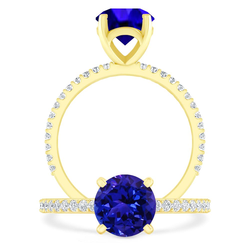 Yellow Gold - Tanzanite