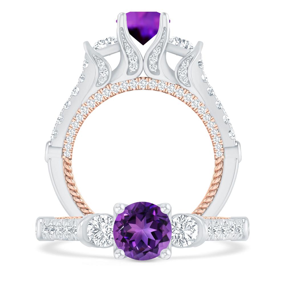 White Gold - Amethyst