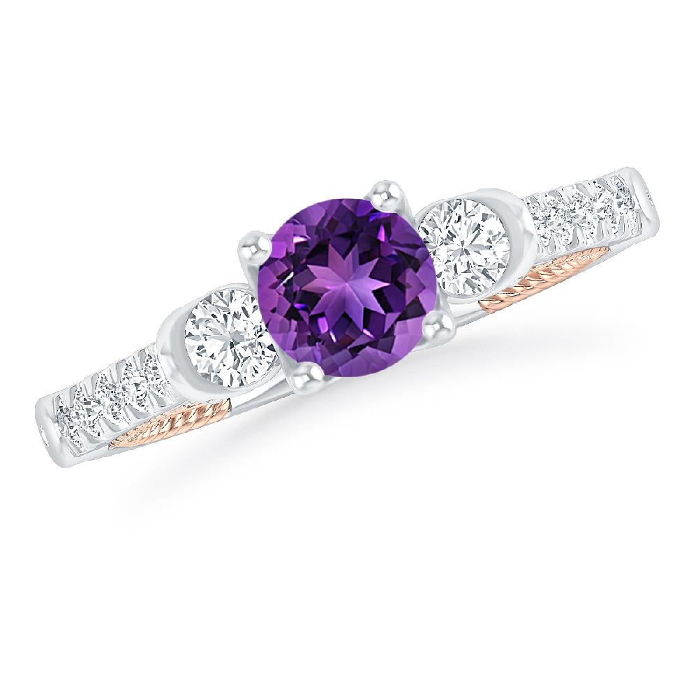 White Gold - Amethyst