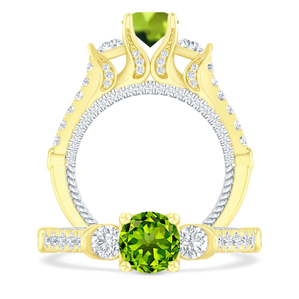 Yellow Gold - Peridot