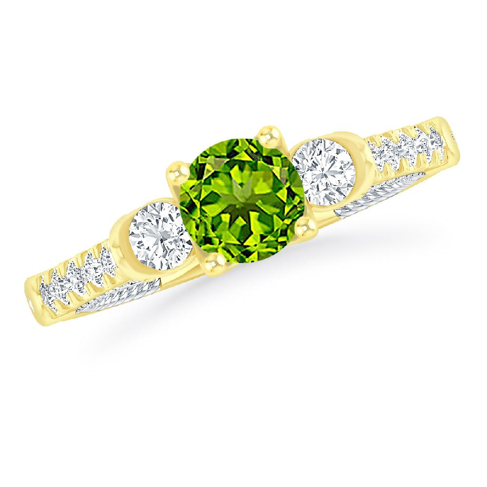 Yellow Gold - Peridot