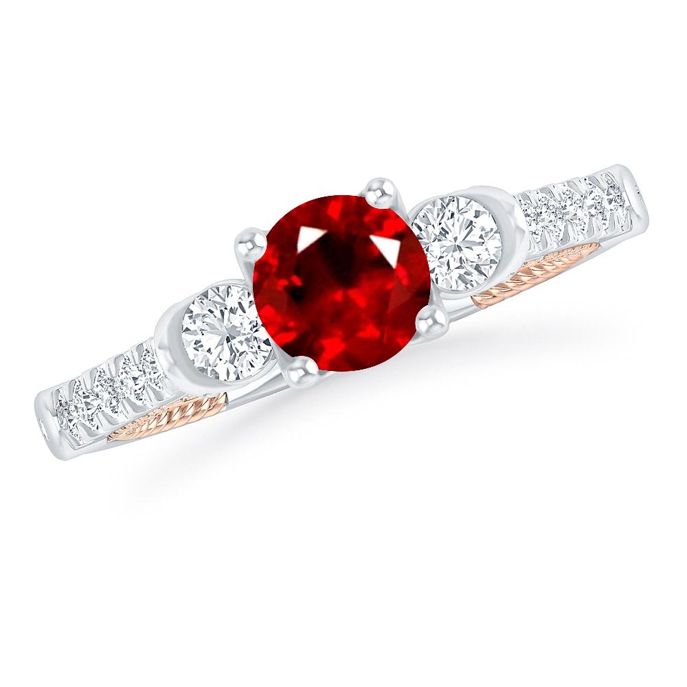 White Gold - Ruby