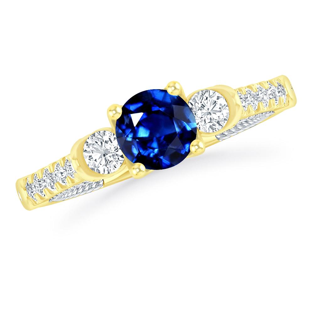 Yellow Gold - Sapphire