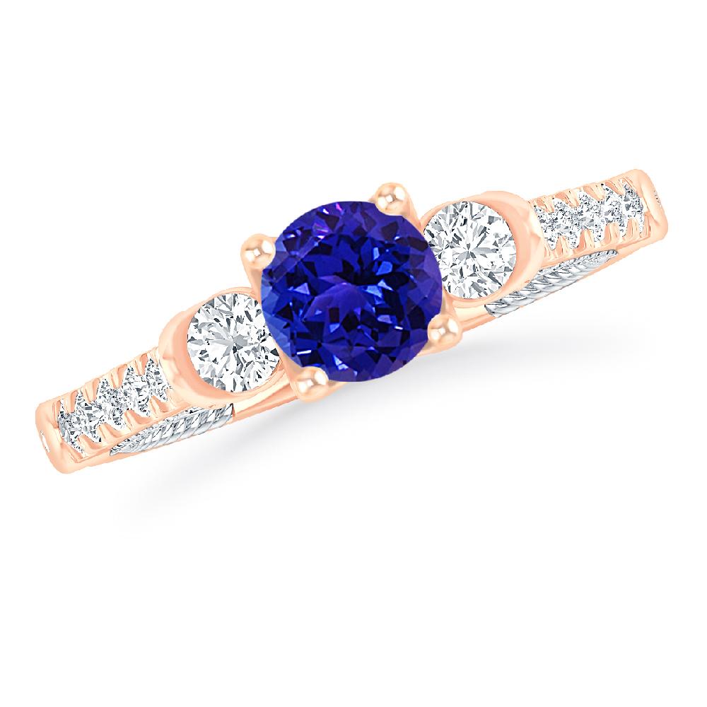 Rose Gold - Tanzanite