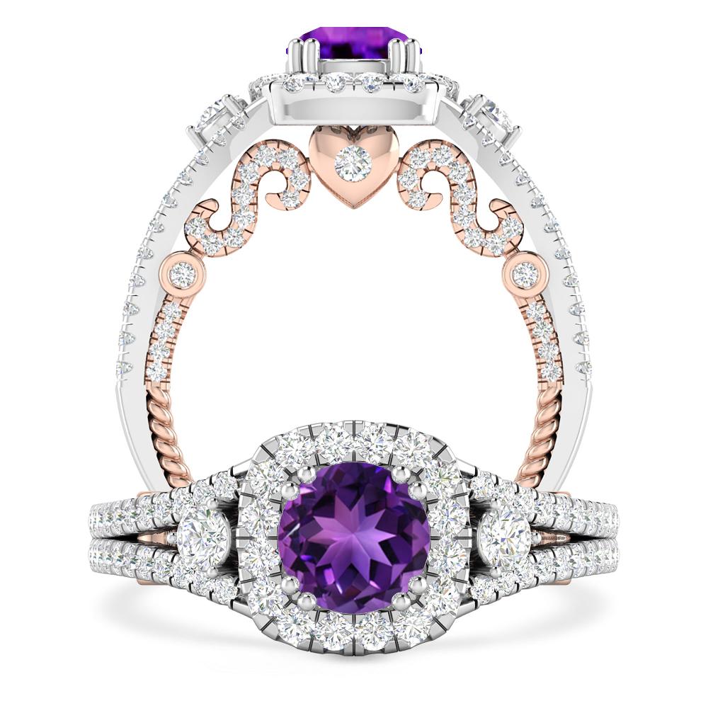 White Gold - Amethyst